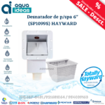 Hayward SP1099S Spa-Skimmer Frontzugang – Für Whirlpools, Mit Korb & Abdeckung, 13 Cm Tief